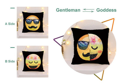 Face Changing Emoji Pillow